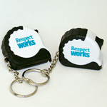 Click here for more information about SP-09-06 - Respect Works Tape Measure Keychain (per pack of 5)